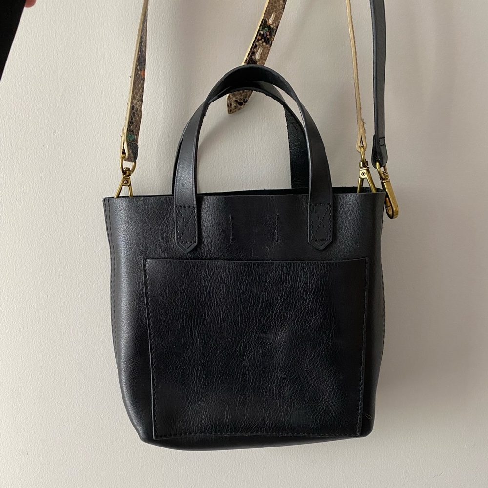 Madewell mini transport tote bag